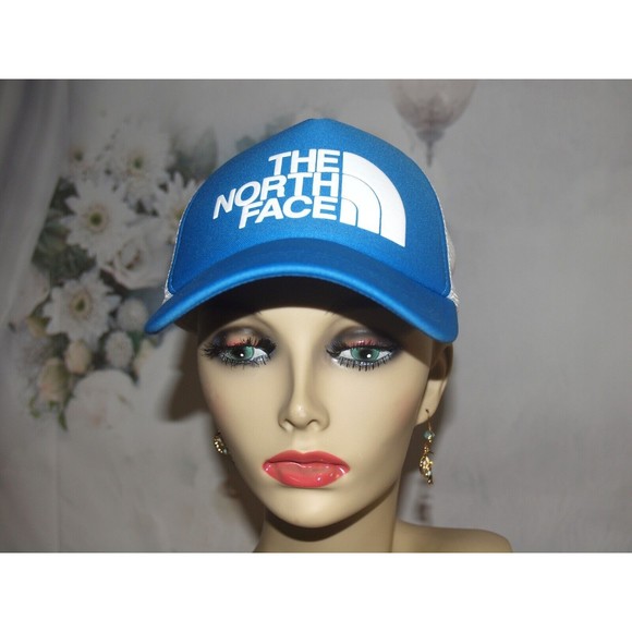 The North Face Snapback Mesh Back Trucker Style Snap Back Baseball Cap - Picture 2 of 6